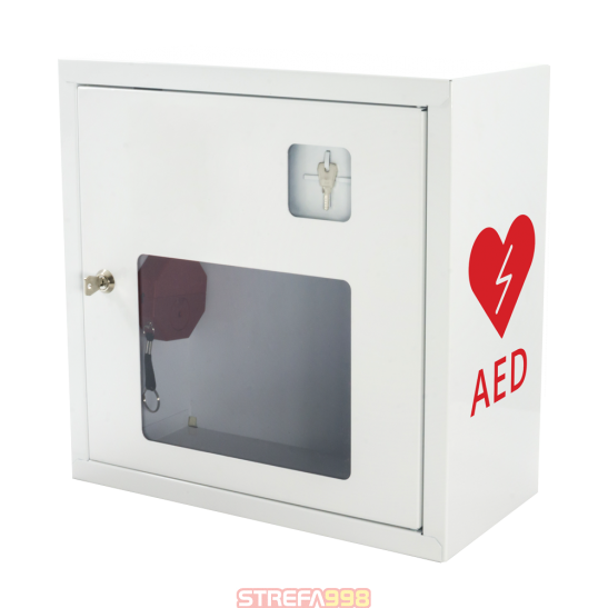Szafka na AED ASB1011 biała z alarmem dźwiękowym -  Szafki do AED