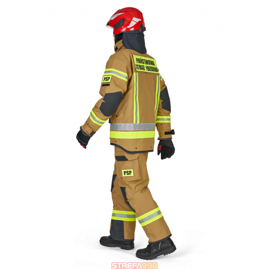 Ubranie Rosenbauer Fire Max SF 3-częściowe zgodne z OPZ -  pasy odblaskowe - Ubranie specjalne zgodne z OPZ KG PSP  z 2019r.